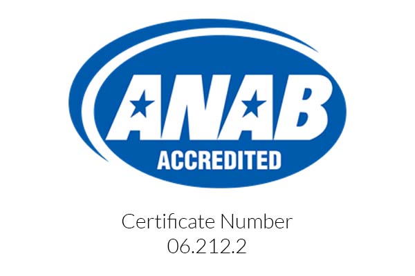 ANAB Accredited